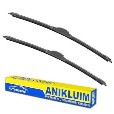 ANIKLUIM OEM Quality 26 16 Premium AllSeasons Durable Stable and Quiet Windshield Wiper BladesJ Hook WipersSet of 2