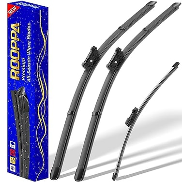 Rooppa 3 wipers Replacement for 20182021 2022 2023 2024 2025 Volkswagen Vw Tiguan Windshield Wiper Blades Original Equipment Replacement 252215 Set of 3 Top Lock