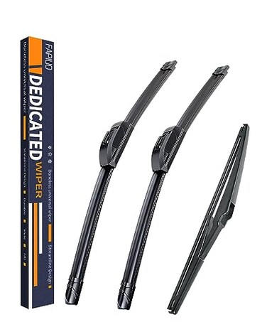 FAPIUO Replacement for Lexus LX570 20082020 Land Cruiser 20082011 Land Cruiser 20132020 Silent Wipers Front and Rear Windshield Wipers 242212 Full Blade Set 3 Pack