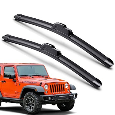 MODIGT Premium UJ Hook 1515 Windshield Wiper Blades for 20072018 Jep Wrangler JK Original Equipment Replacement Jeep Wrangler Accessories Pack of 2