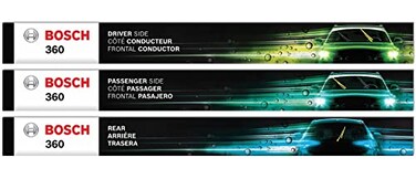 BOSCH B36006 360 Complete Vehicle Wiper Blade Replacement Includes Front Beam Blades Pair Rear Wiper Blade 1 262012