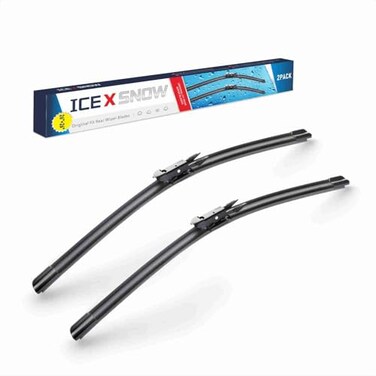 ICEXSNOW 26 Inch 2 Pack Windshield Wiper Blades for Ford Fusion 2020 2019 2018 2017 2016 2015 2014 2013 Automotive Replacement Windshield Wiper Blades 2626Pinch Tab