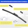 ANIKLUIM 2626 Wiper Blades with 14 Rear Wiper Blade Set Replacement for 20062015 Audi Q7 Windshield Wipers Original Factory Quality Pack of 3