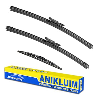 ANIKLUIM 2626 Wiper Blades with 14 Rear Wiper Blade Set Replacement for 20062015 Audi Q7 Windshield Wipers Original Factory Quality Pack of 3