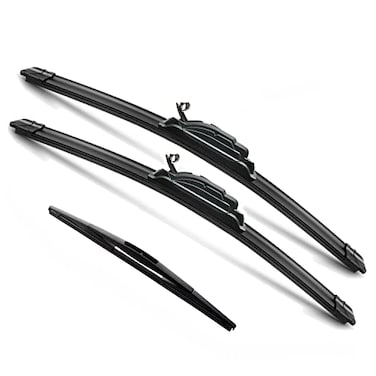 JustCar 3 wipers Replacement for 2014 2015 2016 2017 Infiniti QX70 Windshield Wiper Blades Original Equipment Replacement 241914 Set of 3 UJ HOOK