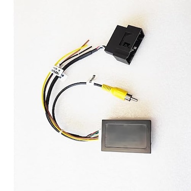 Bestycar 26Pin RGB to CVBS RCA AV Signal Reverse Camera Adapter Can Bus Decoder Compatible for VW Passat CC Tiguan wOriginal OEM RGB Rearview Backup Camera