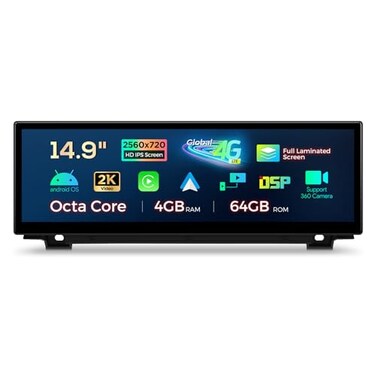 XTRONS 149 Inch Android 14 Car Stereo for BMW F10F11 20132016 NBT System 2K IPS Touch Screen 464GB Global 4G Car Radio GPS Navigation Support Wireless CarPlay Android Auto