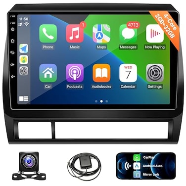 Leadfan Car Stereo for Toyota Tacoma 20052015 Wireless CarPlay Android Auto 9 inch Touchscreen Tacoma Radio GPS Navigation Head Unit WiFi Bluetooth FM Mirror Link SWCBackup CameraNo JBL Version