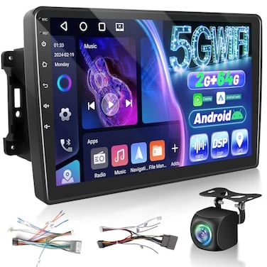 EKAT Car Radio Stereo for Jeep Wrangler JK 20072018 Compass Grand Cherokee Dodge Ram with CarplayAndroid Auto Upgrade 2GB64GB