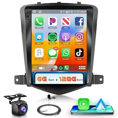 podofo 5G WiFi 8 Core 6G128G for Chevrolet Cruze J300 20122015 Android 15 Car Stereo with Wireless Carplay Android Auto 97 Touchscreen Bluetooth 50 Car Radio Support GPS 32 Band EQ DSP SWC Rear Camera