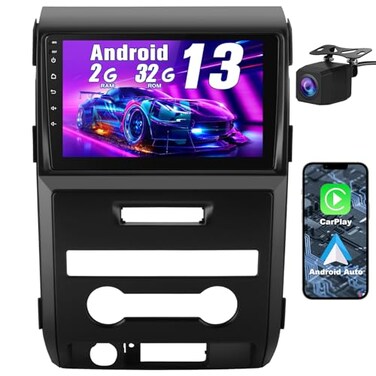 AWESAFE Android 13 Car Stereo for Ford F150 2009 2010 2011 2012 Wireless Carplay Android Auto Android 9 inch Touchscreen F150 Radio Replacement with GPS Navigation Bluetooth WiFi
