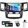 podofo 8 Core6G128G Car Radio Stereo for Toyota HILUX 20052014 Wireless Carplay Android Auto 9 Inch IPS Touchscreen with WiFi GPS BluetoothFMRDS 32EQ DSP HD Rear Camera