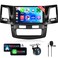 podofo 8 Core6G128G Car Radio Stereo for Toyota HILUX 20052014 Wireless Carplay Android Auto 9 Inch IPS Touchscreen with WiFi GPS BluetoothFMRDS 32EQ DSP HD Rear Camera