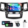 podofo 8 Core6G128G Car Radio Stereo for Toyota HILUX 20052014 Wireless Carplay Android Auto 9 Inch IPS Touchscreen with WiFi GPS BluetoothFMRDS 32EQ DSP HD Rear Camera