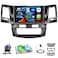 Inefala 4G 128G for Toyota Fortuner Hilux 20052014 Radio CarPlay 9 Incell Touchscreen Car Stereo Android 15 Android Auto Bluetooth 50 GPS WiFi 15UI Backup Camera