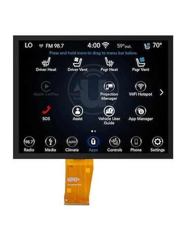 cspautokit 1722 Replacement 84 Uconnect 4C UAQ LCD Monitor TouchScreen Radio Navigation New OEM Replacement Fit for Dodge RAM Jeep Chrysler 2017up Replace LA084X01SL02 CSPAUTOKIT ONLY
