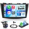 podofo 2G64G Car Radio for Suzuki Swift 2011 2012 2013 2014 2015 Wireless Apple Carplay Android Auto Car Stereo 9 IPS Touchscreen with WiFi GPS Bluetooth FMRDS 32EQ DSP Rear Camera