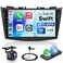 podofo 2G64G Car Radio for Suzuki Swift 2011 2012 2013 2014 2015 Wireless Apple Carplay Android Auto Car Stereo 9 IPS Touchscreen with WiFi GPS Bluetooth FMRDS 32EQ DSP Rear Camera