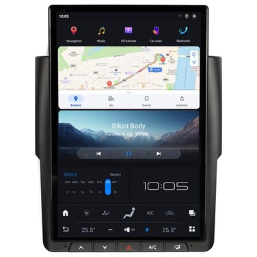 NAKEVICH 144 Inch Qualcomm Android Car Radio for Dodge RAM 1500 2500 3500 20132018 Trucks Stereo Upgrade Tesla Style Head Unit Multimedia IPS Touch Screen Android Auto Player GPS Navigation