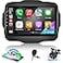EKAT 264G Android Car Radio for Jeep Renegade 2015 2016 2017 2018 2019 2020 Wireless Carplay Android Auto 9 Inch Touch Screen Radio with EQ DSP GPS WiFi SWC AHD Rear View Camera