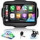 EKAT 264G Android Car Radio for Jeep Renegade 2015 2016 2017 2018 2019 2020 Wireless Carplay Android Auto 9 Inch Touch Screen Radio with EQ DSP GPS WiFi SWC AHD Rear View Camera