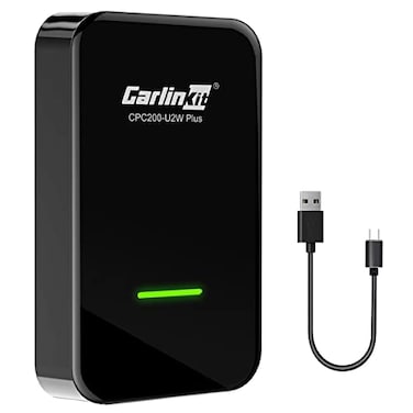 Citreal Wireless CarPlay Adapter Compatible with Factory Wired CarPlay for iPhone 6 to13 Pro MAX PlugPlay Easy Setup CarPlay Adapter Dongle Convert Wired to Wireless car Play Black CPC200U2W Plus