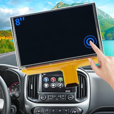 TsuperU LCD Touch Screen Replacement DJ080PA01A Digitizer Screen Radio Fit 20142018 Chevy Silverado Tahoe Chevy Colorado OEM Navigation Fit GMC Sierra Yukon Trucks SUV Mylink 8inch Touchscreen