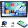 EKAT 2G64G 101 inch Double Din Android Car Stereo 10 inch Touch Screen Radio with WirelessWired CarPlayAndroid AutoMirror Link1080PEQWiFiSWCBluetooth Backup Camera