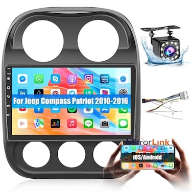 Roinvou Car Radio for Jeep Compass Patriot 2010 2011 2012 2013 2014 2015 2016 101 Inch Android Touch Screen for Compass Patriot Car Stereo with GPS Navigation5GHz WiFiBluetooth Backup Camera