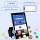 EKAT 2G64G 97 inch Android Vertical Double Din Car Stereo 2 Din Touch Screen CarPlay Radio Unit Wireless Car PlayAndroid AutoBluetooth1080PSWCGPSAHD Backup CameraMIC