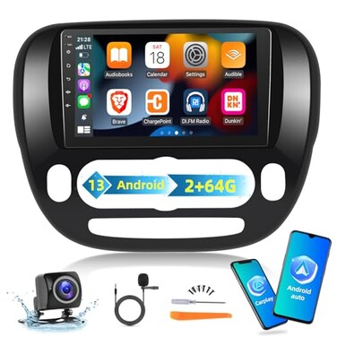 EKAT 264G Car Radio for Kia Soul 20142017 Only for Manual AC 9 inch Android 13 Touch Screen KIA Soul Stereo CarplayAndroid AutoEQ AudioSWCBluetooth26 Ul Desktop Themes