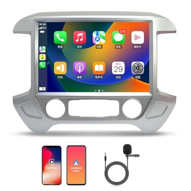 Toeeklsa 131 Inch Car Radio for Chevrolet Silverado GMC Sierra 20142019 Stereo Replacement Head Unit 2K IPS Full Touch Screen Carplay Android Auto GPS Navigation Multimedia Play 8128G Silver