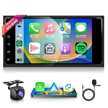 podofo 8 CORE 4G64G Car Radio Stereo for Toyota Corolla 20032008Camry 20022006Highlander 20012007RAV4 20012005 Wireless CarPlayAndroid Auto 7 IPS Touch Screen Android 13 GPS WiFi DSP Camera