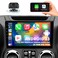 KUFUESGGERTA Car Stereo Radio for Jeep Wrangler JK Compass Grand Cherokee Dodge Ram 1500 Android 13 2GB64GB 10 inch IPS Touchscreen Wireless CarPlay Android Auto GPS Bluetooth AMFM WiFi SWC Backup Cam