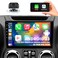 KUFUESGGERTA Car Stereo Radio for Jeep Wrangler JK Compass Grand Cherokee Dodge Ram 1500 Android 13 2GB64GB 10 inch IPS Touchscreen Wireless CarPlay Android Auto GPS Bluetooth AMFM WiFi SWC Backup Cam