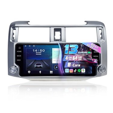 Gearzbtor 8Core 1033 Inch 464G Car Radio for Toyota 4Runner 20102019 for JBLWireless CarPlay Android AutoAndroid 13 IPS Screen Radio GPS 48EQ BT DSP SWC Mic Backup CameraSilver