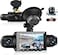 Podofo 360 Dash Cam Front and Rear Inside4 Channel 3 IPS Touchscreen Dash Cam Front and Rear Inside Left Right41080P Dash Camera with 8 IR Night VisionLoop RecordingGSensor24 Hours Recording