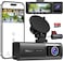 Huntermax 3 Channel 5G WiFi Dash Cam 4K1080P1080P Dash Cam Front and Rear with 64GB Card Dash Camera for Car with HDR IR Night Vision GSensor 247 Parking Mode WDR Support 128GB Max Silver