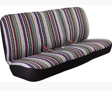 West Coast Auto Universal Baja Saddle Blanket Bench Full Size Seat Cover Fits Ford Chevrolet Dodge and Full Size Pickup Trucks National