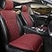 Black Panther 1 Pair Luxury Car Seat Covers Protectors Universal AntiSlip Driver Seat Cover with Partial Backrest Coverage Middle Part Only Diamond Pattern Compatible with 95 Cars Burgundy