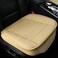 Sunny color 2pc Edge Wrapping Comfortable Car Front Seat Covers Seat Protectors AntiSlip Bottom Seat Cushion Covers for Auto with PU LeatherBeige