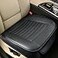 Sunny color 2pc Edge Wrapping Comfortable Car Front Seat Covers Seat Protectors AntiSlip Bottom Seat Cushion Covers for Auto with PU LeatherBlack