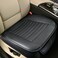 Sunny color 2pc Edge Wrapping Comfortable Car Front Seat Covers Seat Protectors AntiSlip Bottom Seat Cushion Covers for Auto with PU LeatherBlack