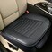 Sunny color 2pc Edge Wrapping Comfortable Car Front Seat Covers Seat Protectors AntiSlip Bottom Seat Cushion Covers for Auto with PU LeatherBlack