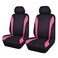 Flying Banner Car Seat Covers Front Seats Mesh Fabric Rear Bench Split Polyester Cover Easy Installation SUV CAR Woman Lady Femal Front Set Black Pink