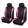 Flying Banner Car Seat Covers Front Seats Mesh Fabric Rear Bench Split Polyester Cover Easy Installation SUV CAR Woman Lady Femal Front Set Black Pink