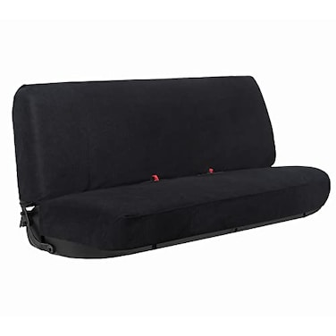 Leader Accessories Front Solid Bench Seat Cover Universal Fits Ford Chevrolet Dodge and Full Size Pickup Trucks Black