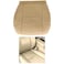 SecosAutoparts Driver Bottom and Top Lean Back Leather Seat Covers Tan Compatible with Chevy Silverado Compatible with GMC Sierra Tahoe Suburban Avalanche Yukon 2007 2008 2009 2010 2011 2012 2013 2014