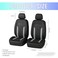carleef 4PCS Cooling Car Seat CoversBreathable Front Seat Covers with Mesh Construction and Foam PaddingCar Seat Protector to Reduce Back SweatingUniversal Car Interior for Car SUV Gray
