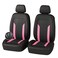 carleef 4PCS Cooling Car Seat CoversBreathable Front Seat Covers with Mesh Construction and Foam PaddingCar Seat Protector to Reduce Back SweatingUniversal Car Interior for Car SUV Pink